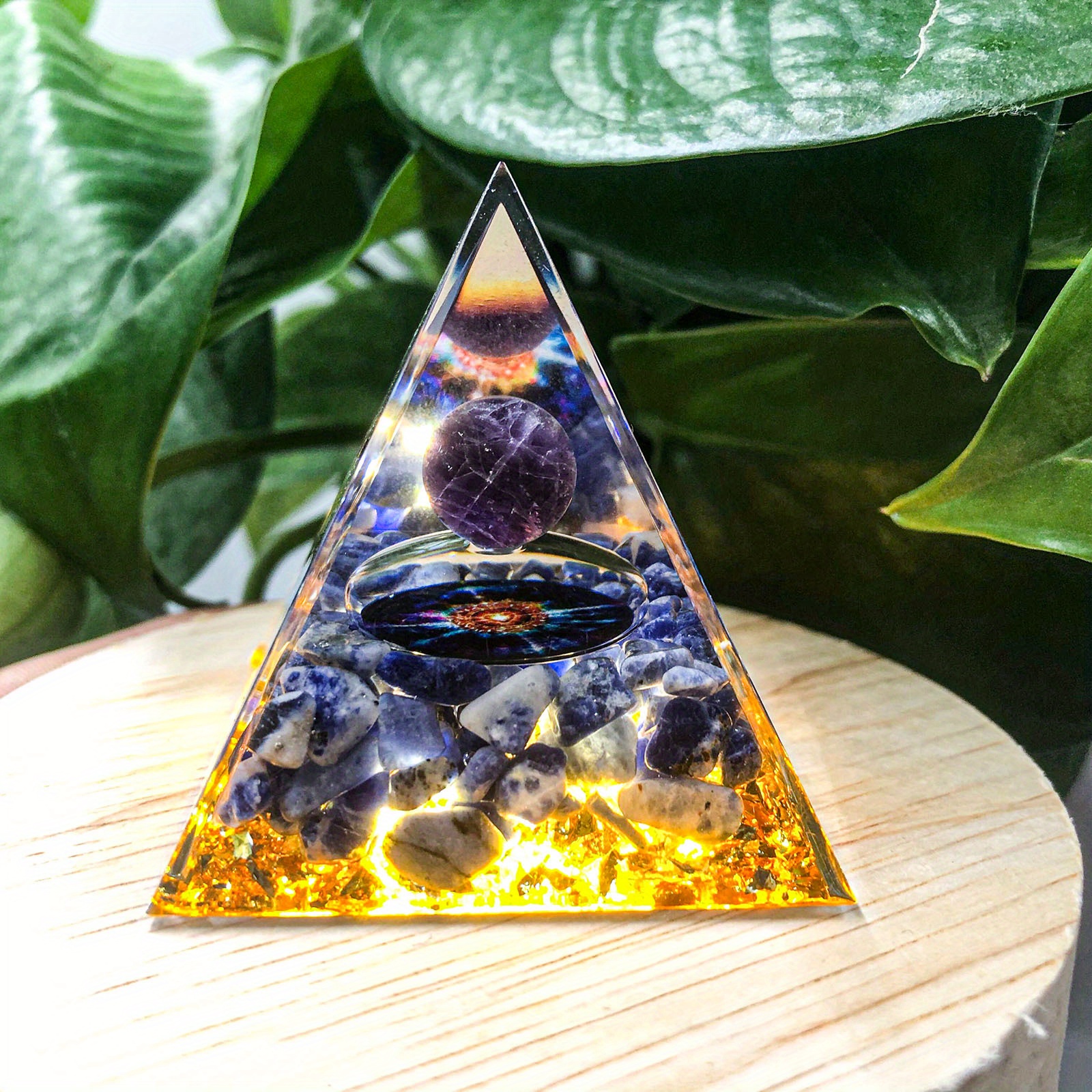 Orgone Pyramid Generatore Di Energia Naturale In Cristallo - Porta Energia  Positiva, Sollievo Dallo Stress, Guarigione, Meditazione E Attira La