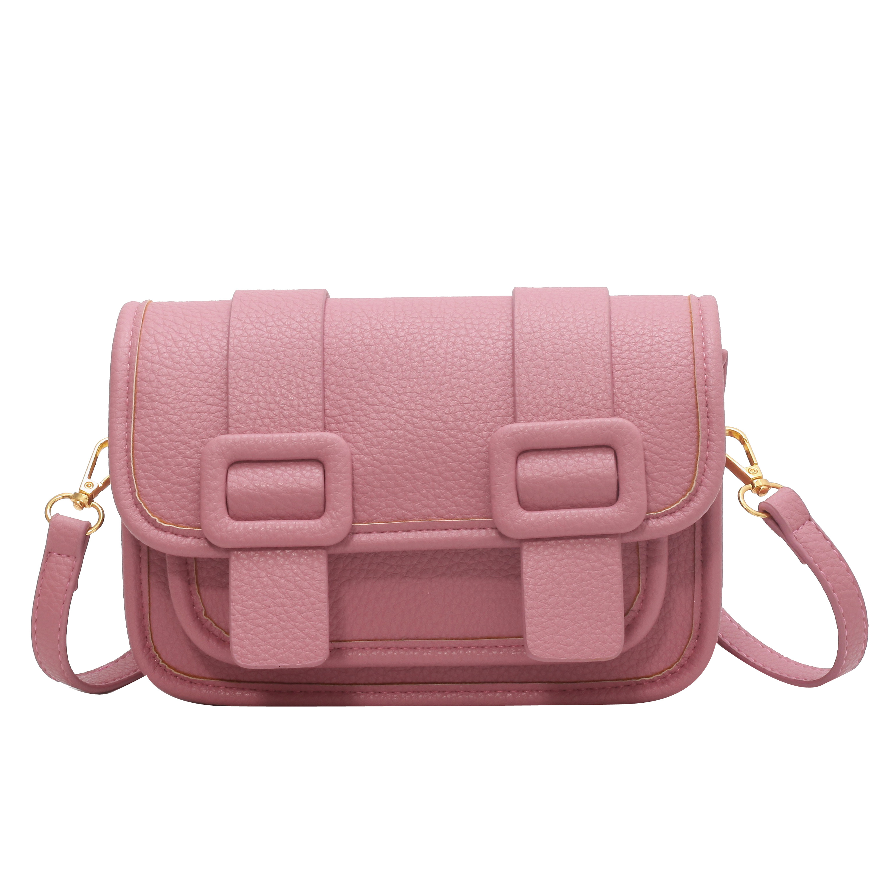 Minimalist Square Bag Flap Pink