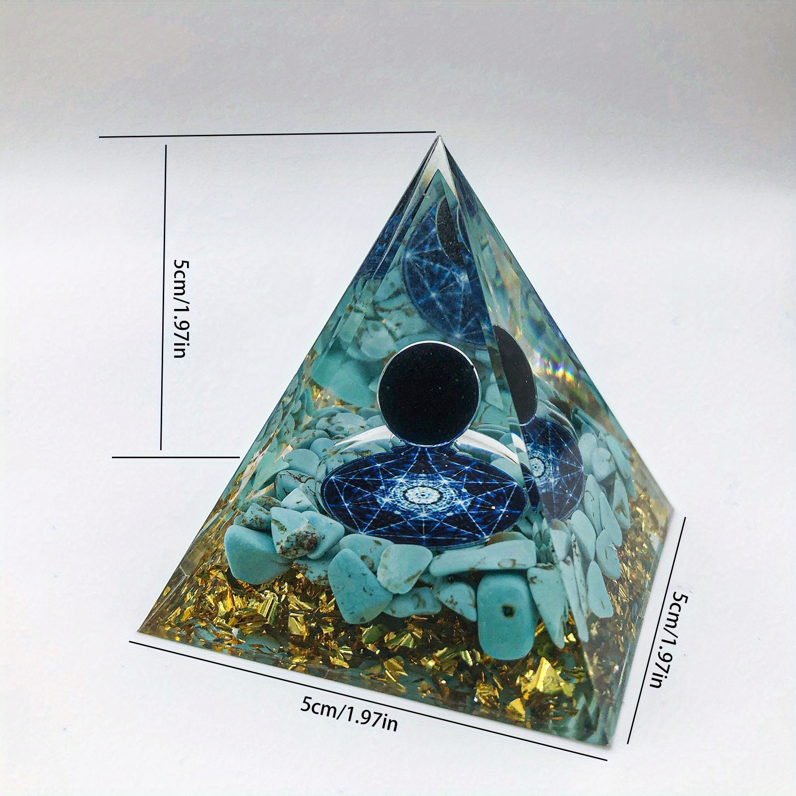 1pc Piramide Orgone Energia Positiva Protezione Energie - Temu Italy