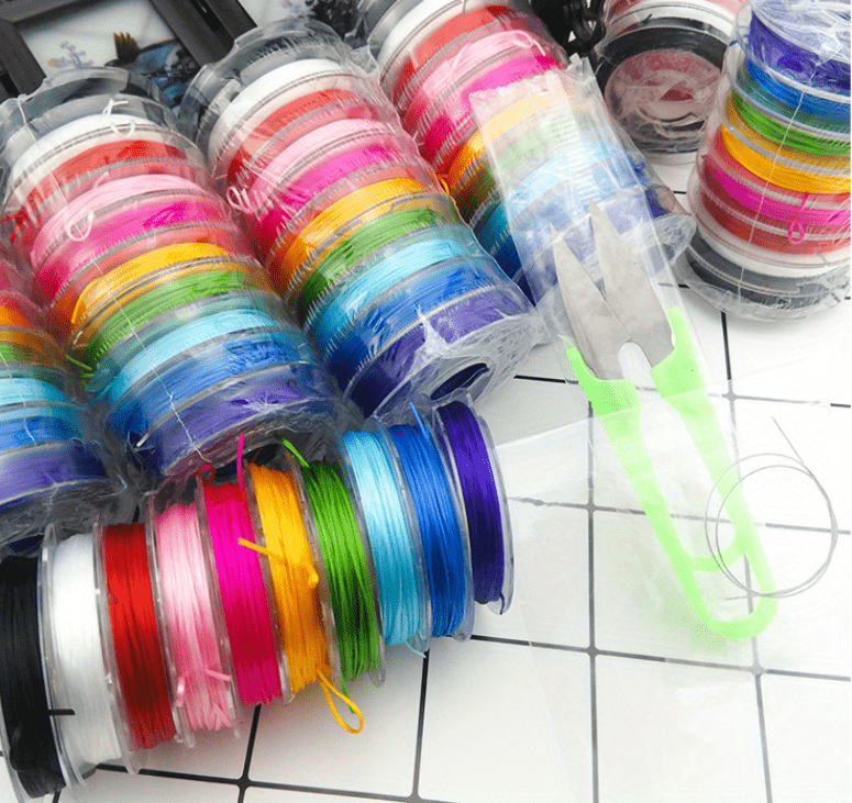 Rainbow Color Elastic Cord Beading Thread Stretch String For Bracelet Making  - Temu United Arab Emirates