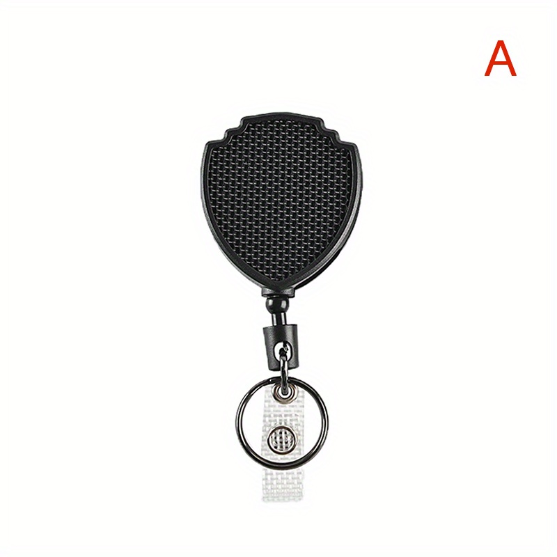 1pc Retractable Buckle Badge Holder Keep Your Keys Secure With A Metal  Badge Reel Carabiner Anti Lost Key Chain - Sports & Outdoors - Temu