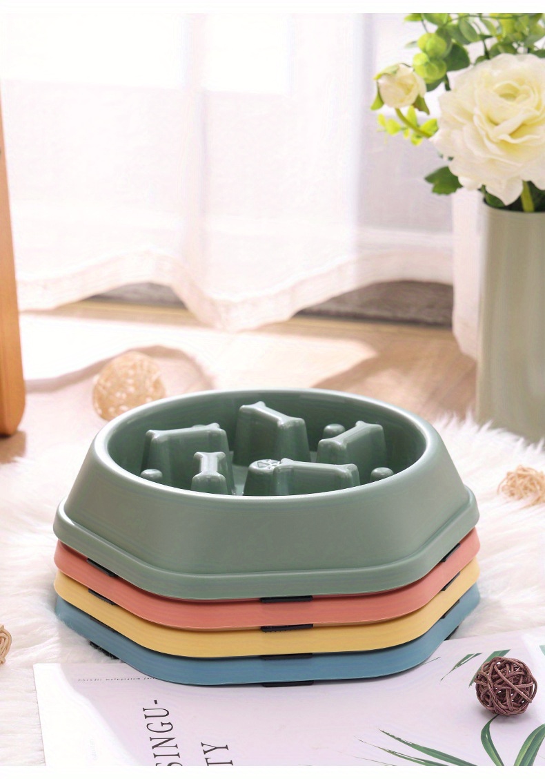 Anxietyrelieving Slow Feeder Pet Bowl For Dogs And Cats Promotes