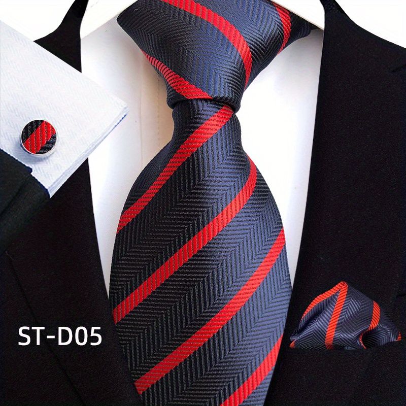 Men's Paisley Tie Set w/ Pocket Towel & Cufflinks
