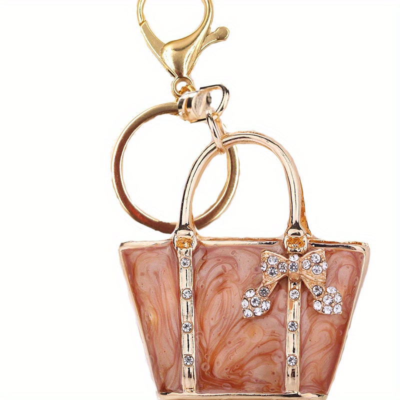  ZALING Mini Leopard Bag Pendant Keychain Charm Keychain Lady Purse  Handbag Car Decoration : Clothing, Shoes & Jewelry
