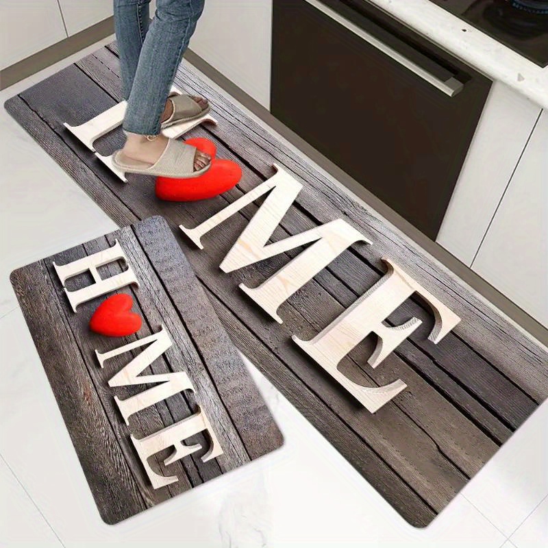 1  thickened kitchen mat non slip oil proof floor mat waterproof runner rug dirt resistant floor mat machine washable entrance doormat   room laundry bathroom water absorbing floor mat set room decor details 1