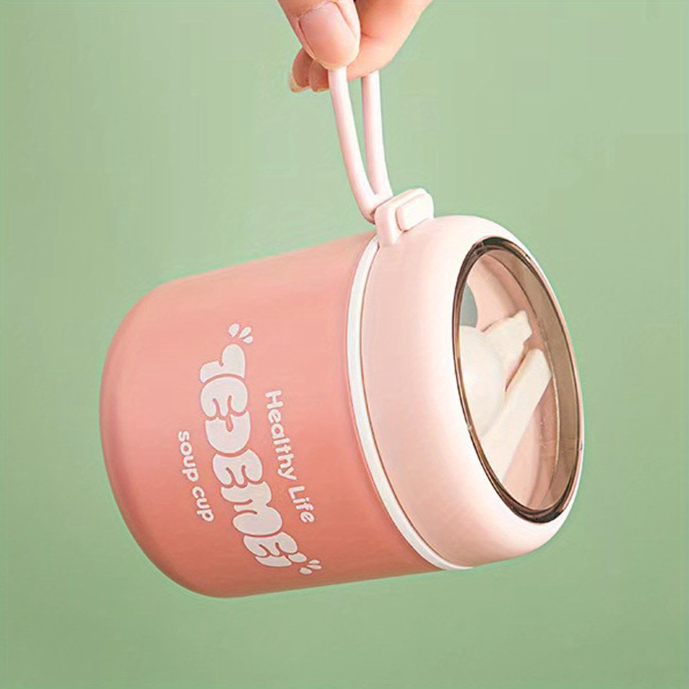 Portable Stainless Steel Soup Cup Food Containers Cute - Temu