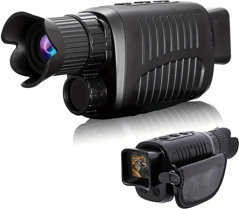 1080p hd professional night vision device rechargeable monocular zoom hunting telescope infrared 5x digital hunting device built in lithium battery details 2