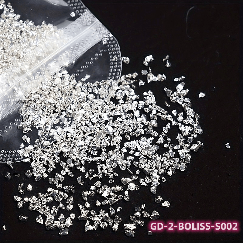 Metallic Crystal Chips Nail Sequins Flakes 10g Bag