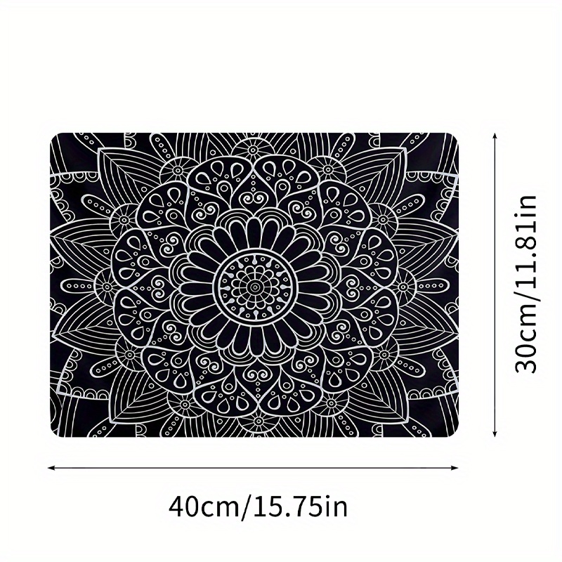 Non-slip Super Absorbent Boho Dish Drying Mat - European-style Classical  Pattern Soft Rubber Draining Pad For Countertop, Patio Table, And Home  Kitchen Decorations - Temu