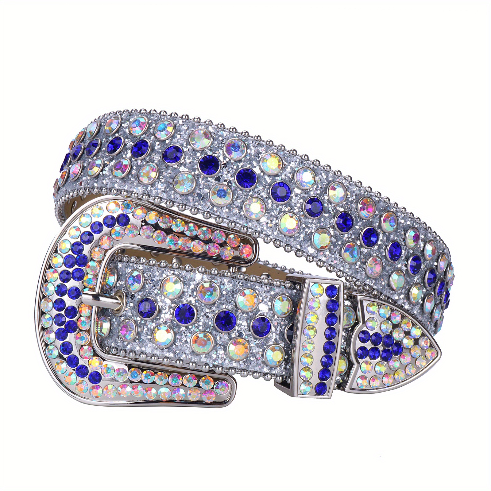 Y2K Sparkle Western Rhinestone Belt for Men Women