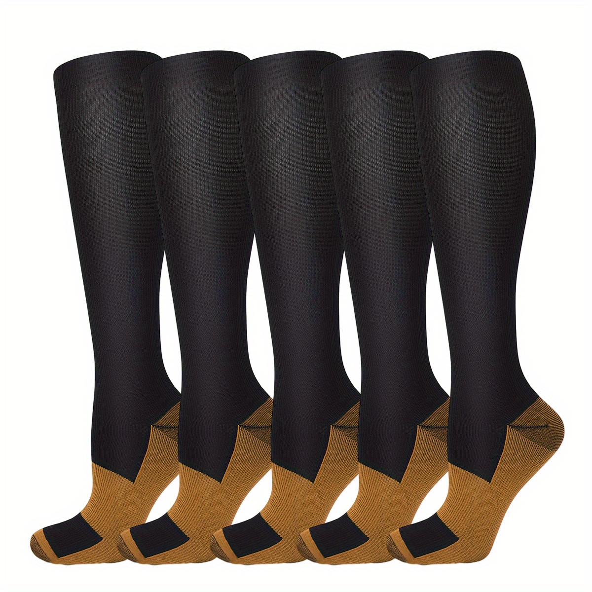 Black Knee Length Football Tights.