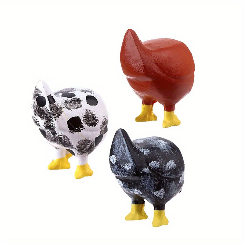  6 PCS Chicken Butt Magnet, Magnetic Decorative Chicken
