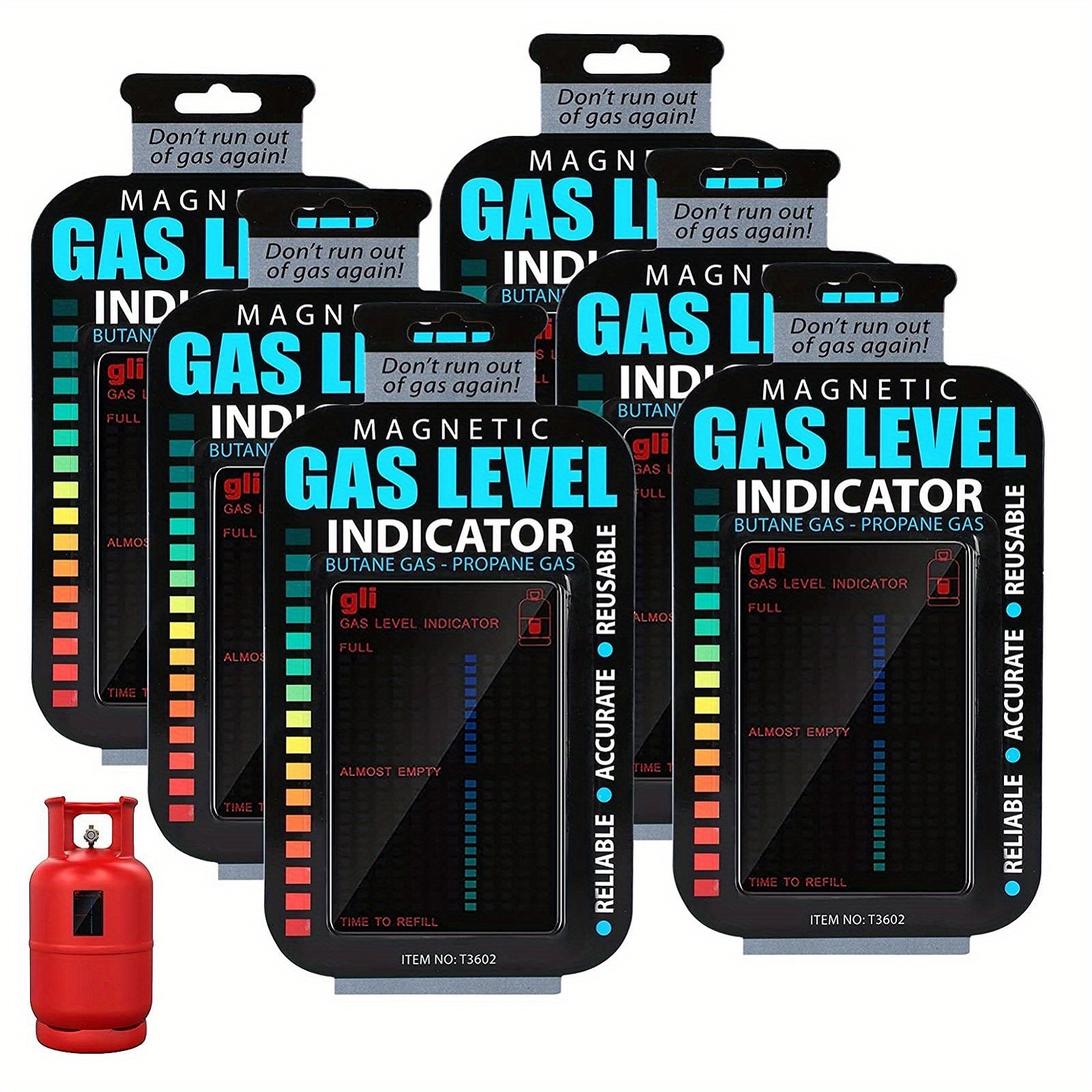 Magnetic Gas Level Indicator Propane Butane Gas Bottle Calor Lpg Gauge  Camping