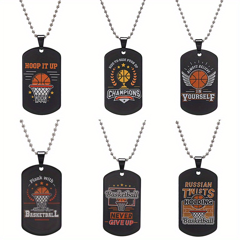 1pc Nightclub Street Hip-Hop Decorations Army Dog Tag Long Necklace Chain  Double Tag Sweater Chain GI Brand Stainless Steel For Men