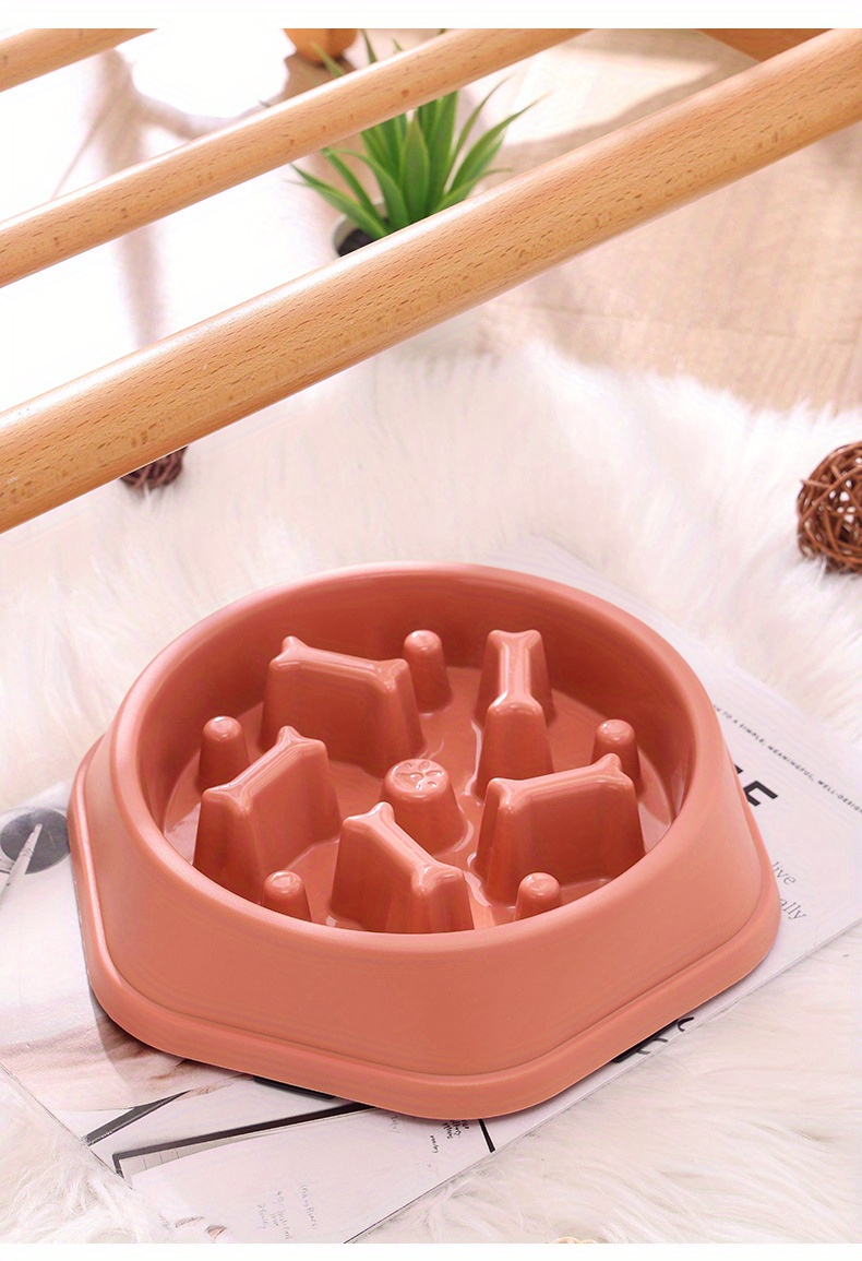 Anxietyrelieving Slow Feeder Pet Bowl For Dogs And Cats Promotes