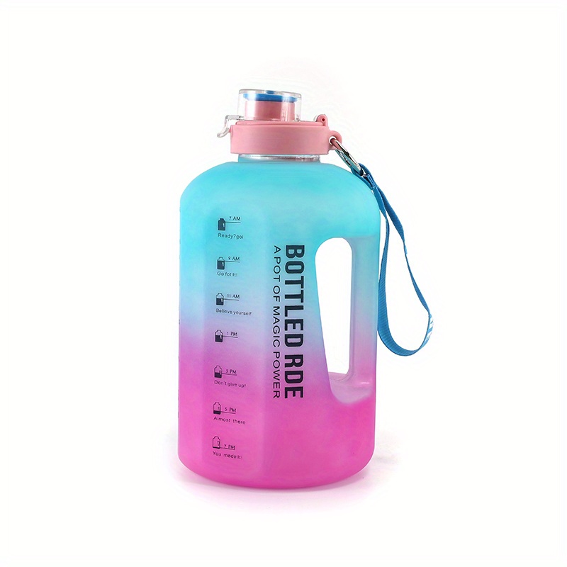 Large Capacity Sports Water Bottle With Straw Cup Plastic Water Bottle  27.5OZ