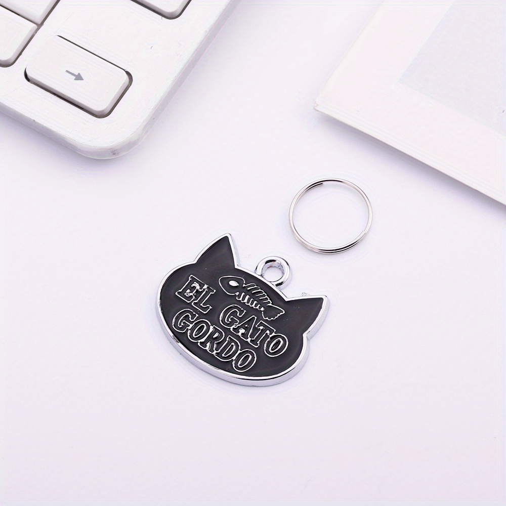 Cat Shape Pendant Pet Supplies Dog Tag Dog Necklace - Temu United Kingdom