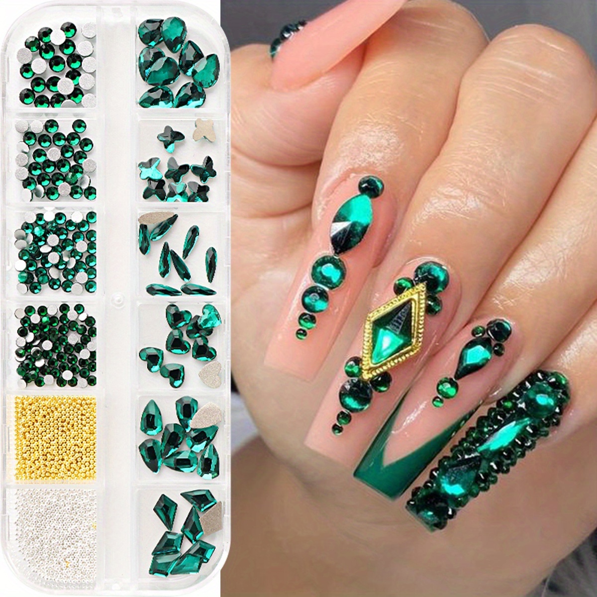 Nail Decoration Kit For Beginners Includes Nail Rhinestones - Temu