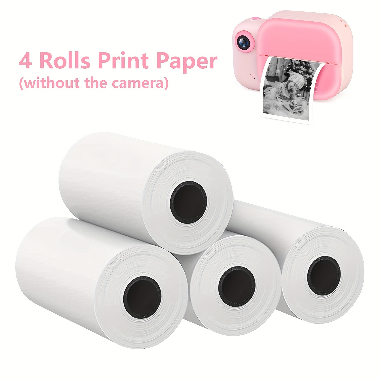 4 Rouleaux de papier thermique 2,2 x 1,57 Papier d'imprimante d