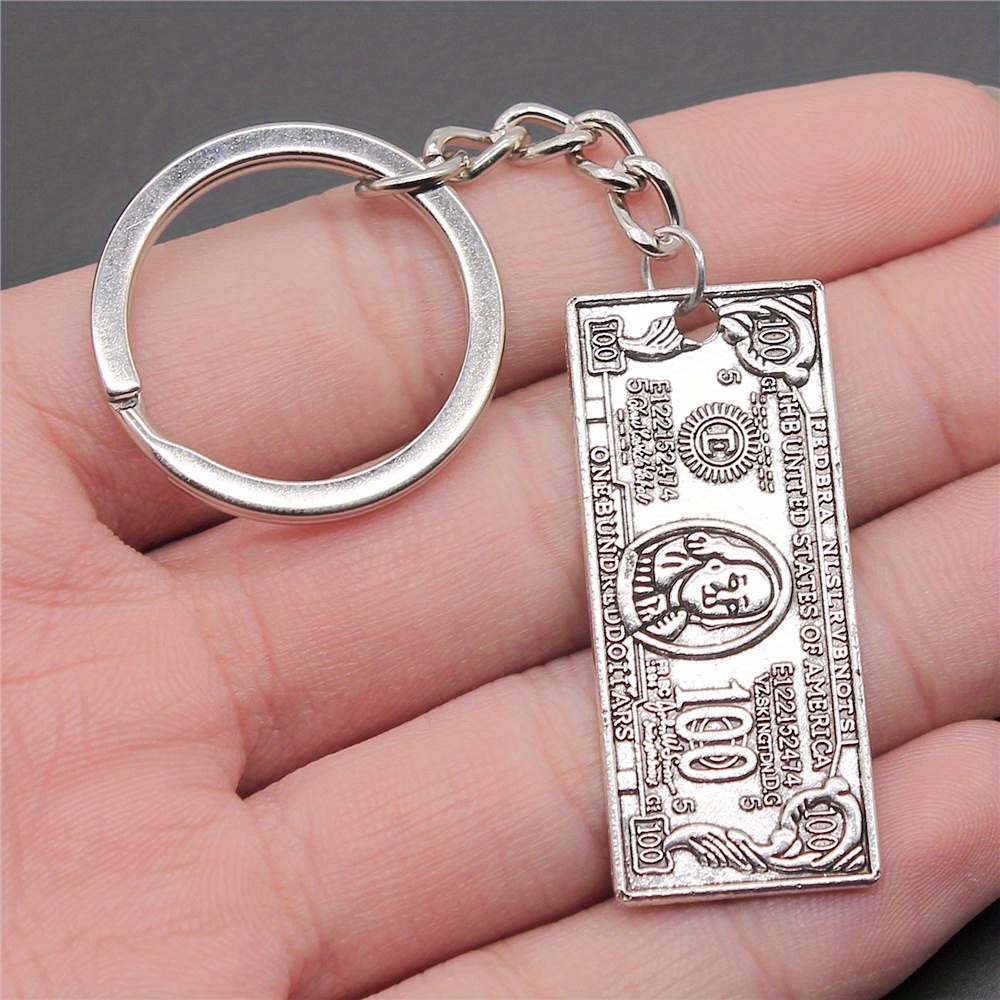 Mini Us Dollar Keychain Hip hop Retro Vintage Key Ring Purse - Temu