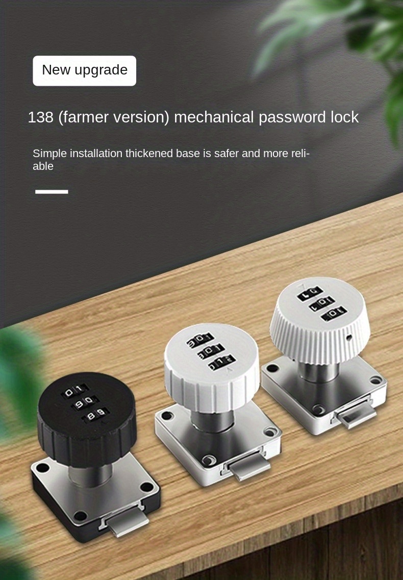 4 Mechanical Digit Combination Cam Lock Password Lock Mailbox Cabinet Locks