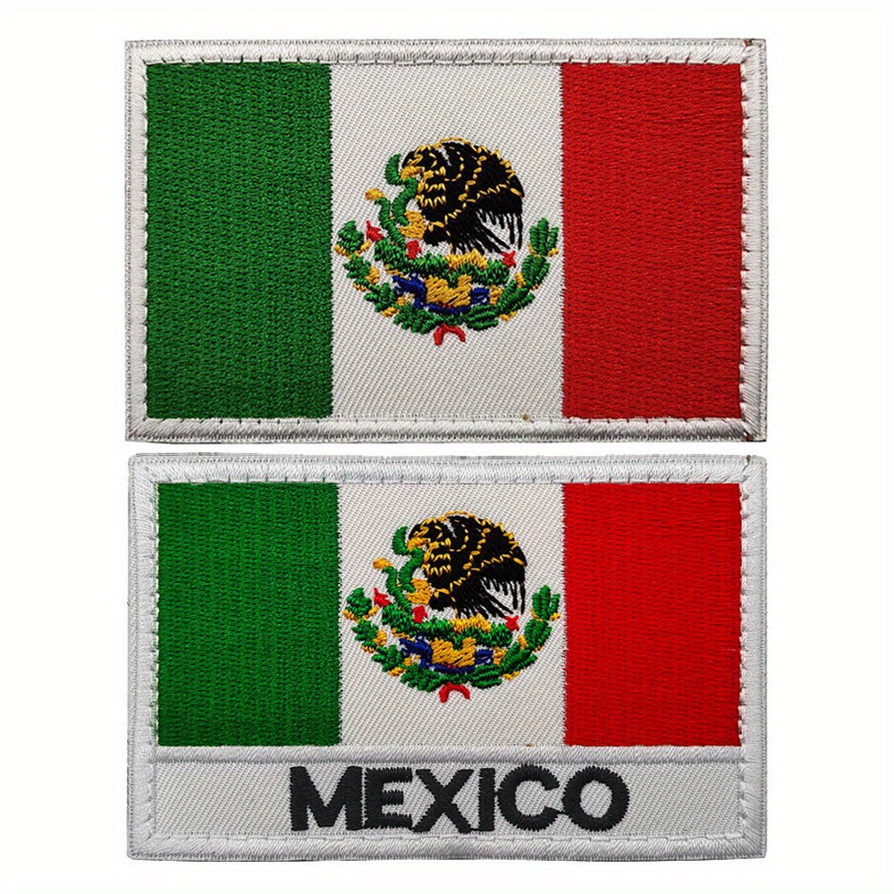 Mexico Flag Patch Embroidered Military Tactical Morale - Temu