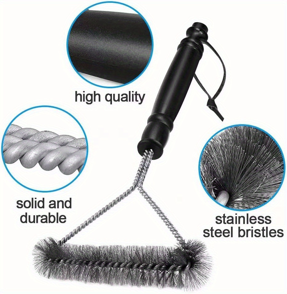 Grill Brush Set, Bbq Brush And Scraper, Barbecue Grill Brush, Two
