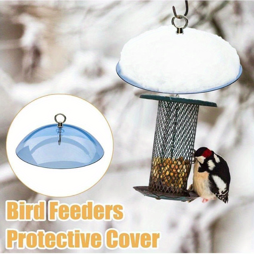 Vogelfutter-Abdeckung, Schutzblech für Vogelfutterstation,  Vogel-Regenschutz, schützt Kolibri-Futterspender, Kuppelabdeckung mit  Schirmförmiger