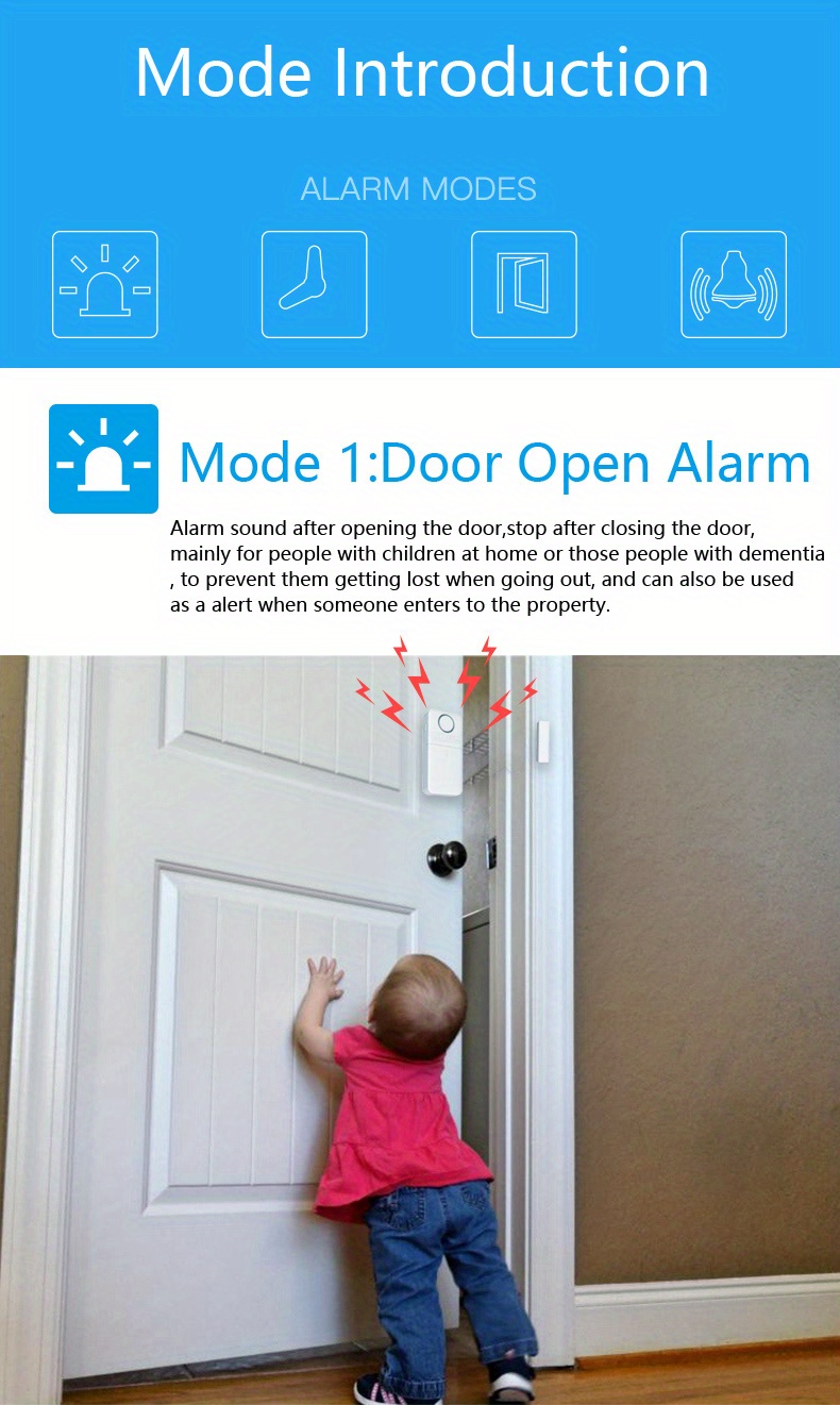 Door Stop Alarm, Door Sensor Alarm