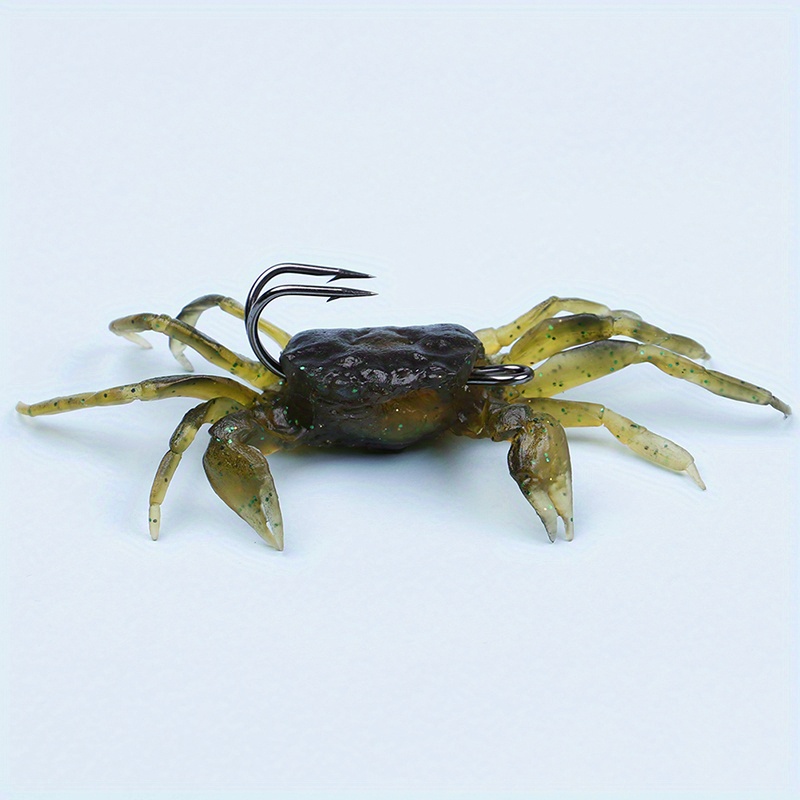 Crankbaits Hook Tackle Bionics Soft Crabs Fishing Bait Worm - Temu