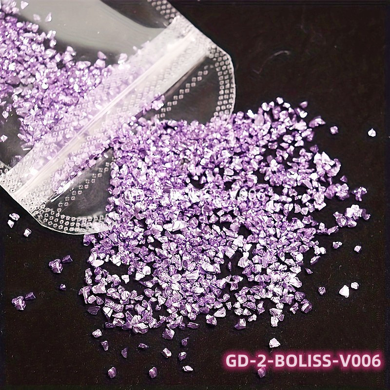 Metallic Crystal Chips Nail Sequins Flakes 10g Bag