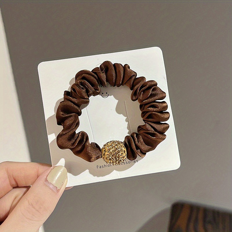 Rhinestone Head Rope Hair Ring Ponytail Elastic Scrunchie Women's Hair Tie