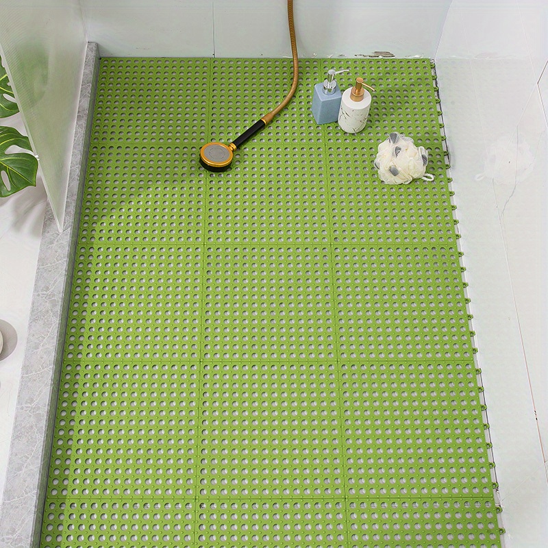 Diy Mesh Shower Room Toilet Floor Mat Household Bathroom Non - Temu