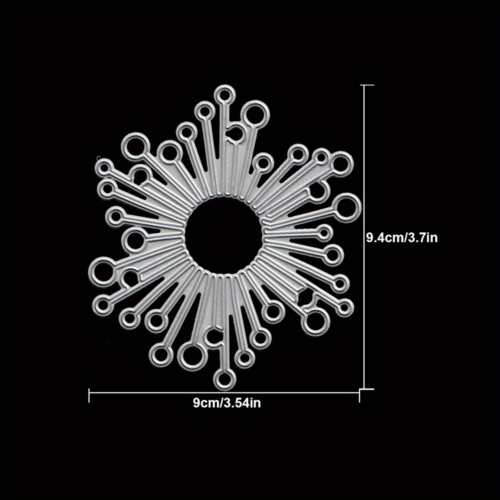 Image of Flower Metal Cutting Dies Diy Scrapbooking Album Greeting Cards Home Decoration Holiday Handle Hand Made