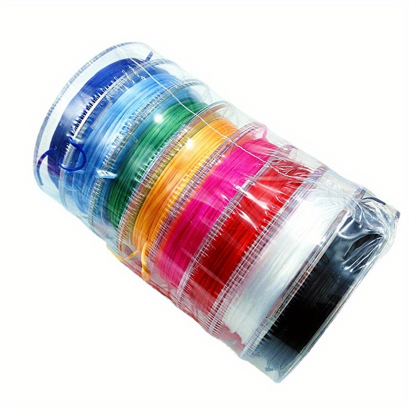 Tenn Well 1mm Elastic String, 328 Feet Colorful Elastic Beading Cord Stretchy  String for Bracelets, Necklace, Jewelry Making and Crafts 1MM Colorful