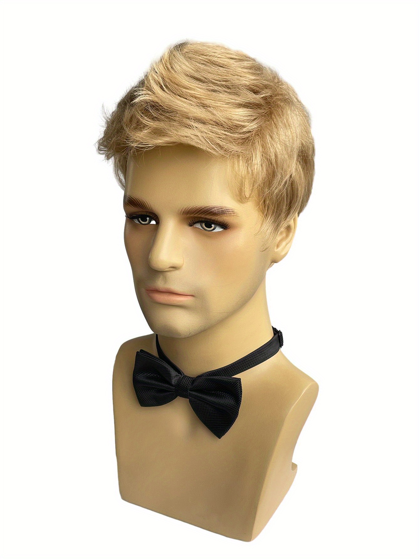 Men's Trendy Dress Up Short Golden Wig For Daily, Costume Wigs For Parties Birthday Holidays, ideal choice for gifts details 1