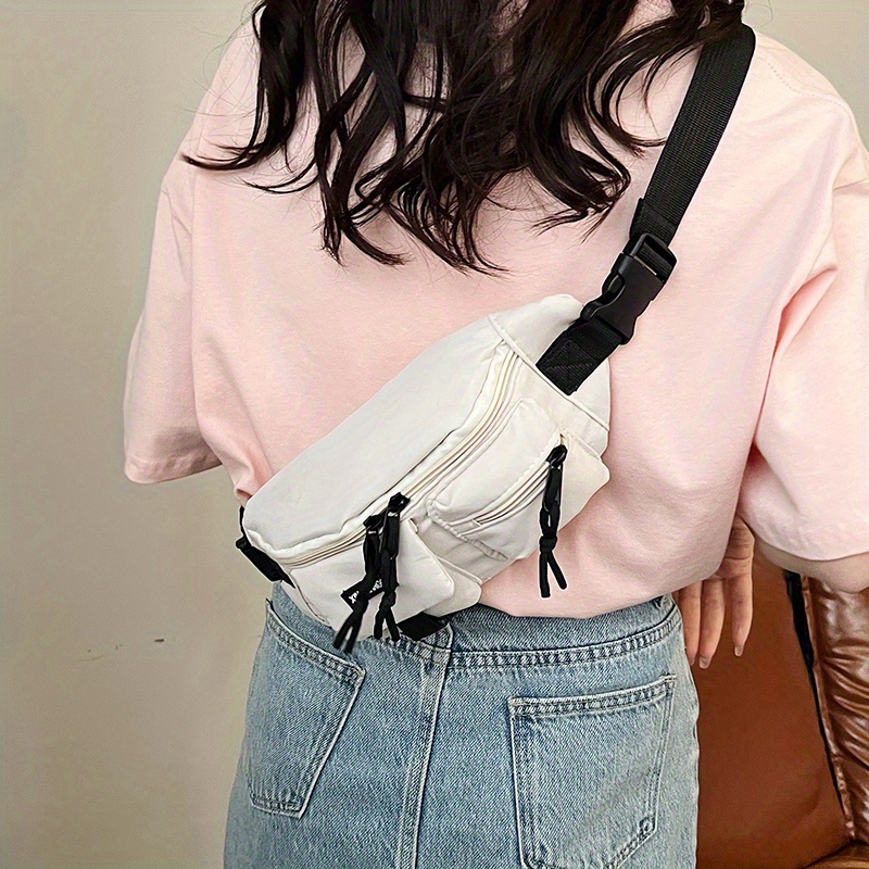 Trendy Streetwear Casual Chest Bag Nylon Foldable Crossbody Bag Portable  Versatile Waist Bag - Bags & Luggage - Temu Japan