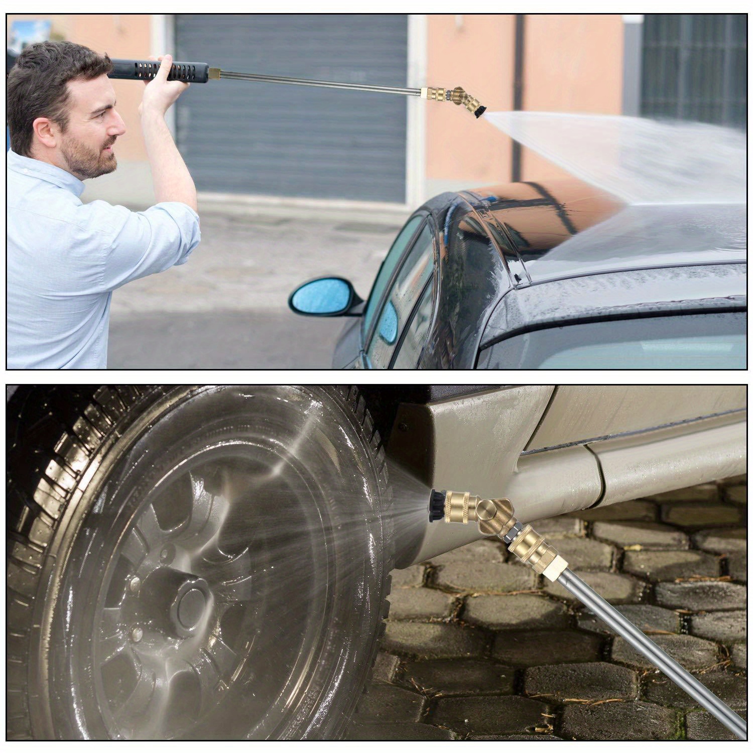 Gutter Cleaner Attachment Pivoting Coupler Pressure Washer Temu