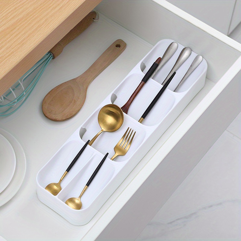 1pc multifunctional drawer flatware organizer sort store   cutlery with ease details 4