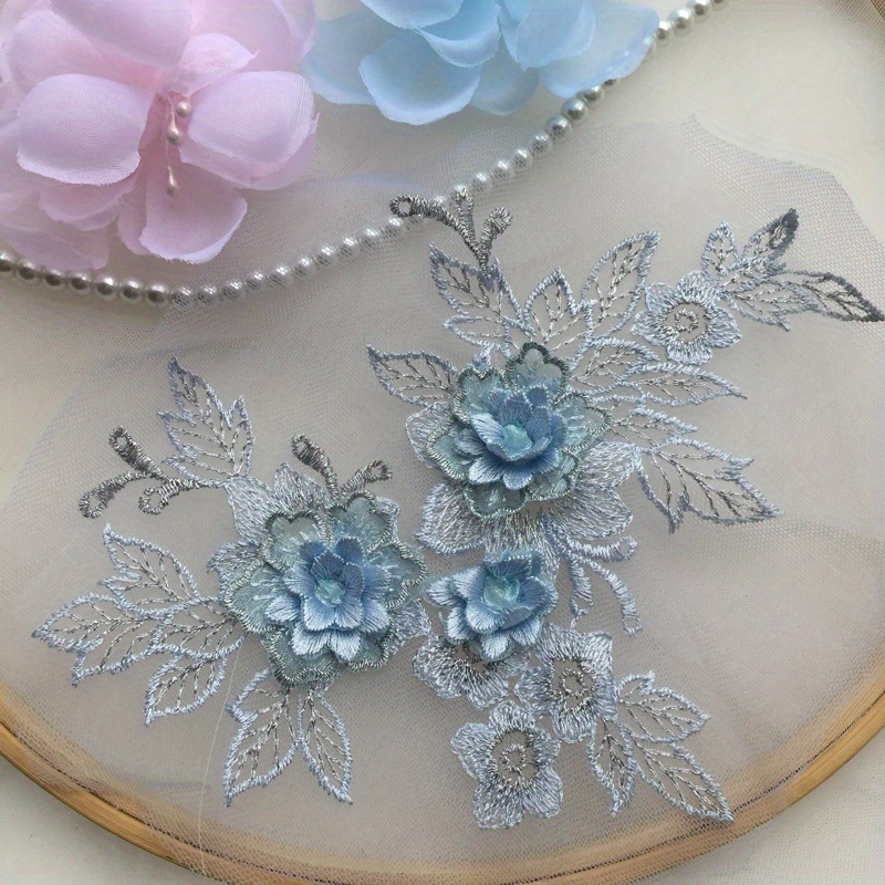 3D Embroidery Flower Appliqué