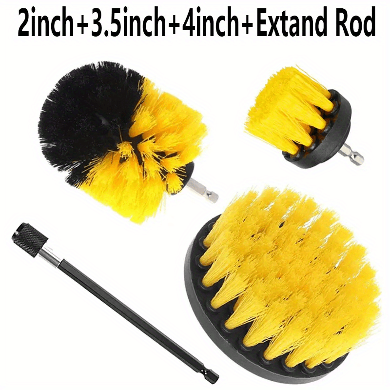 4pcs Drill Brush Set Power Scrubber Wash Cleaning Brushes Tool Kit