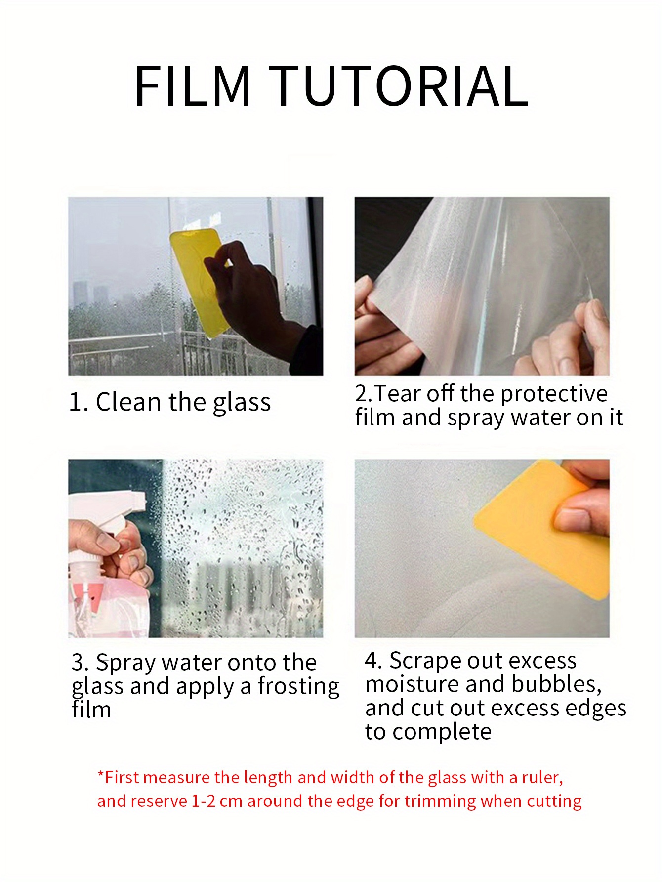 1pc   window stickers bathroom toilet window anti   viewing window stickers electrostatic   free translucent opaque window film for office glass door bathroom living room home decor details 11