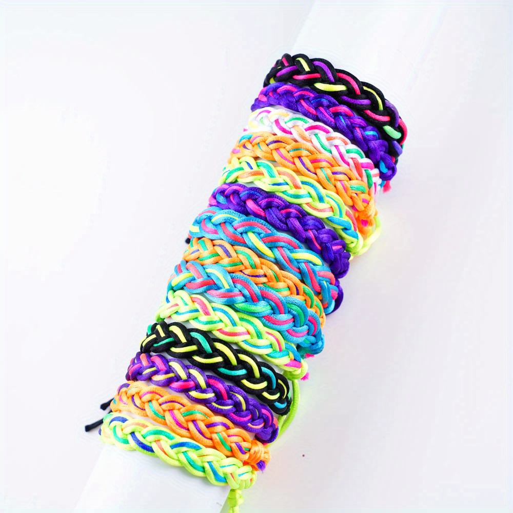 Multicolor Handmade Woven Friendship Bracelet Set Adjustable - Temu