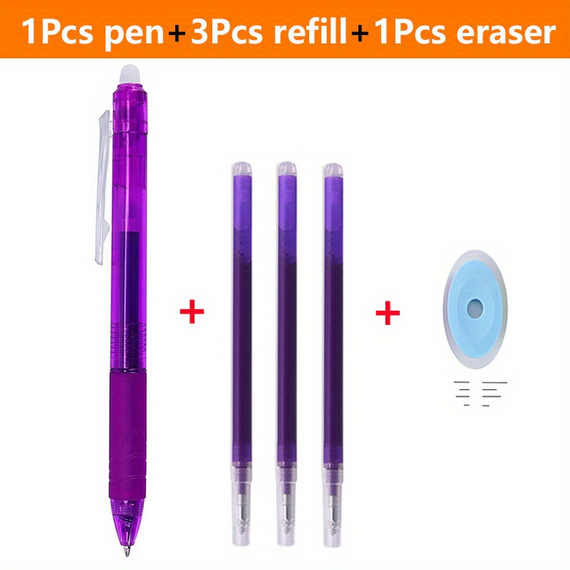 bag) Erasable Pen Refill 8 Color Ink Bullet Tip Gel Pen - Temu