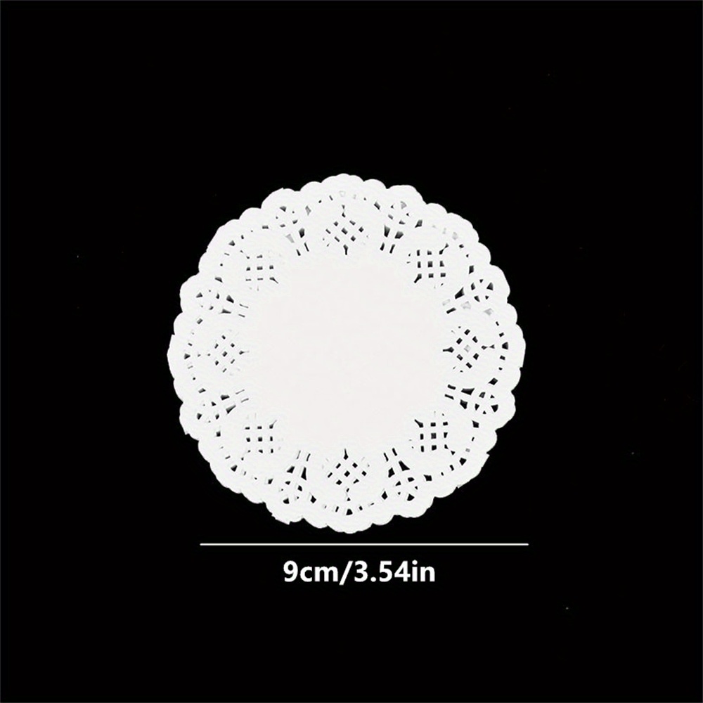 White Lace Paper Doilies Placemats Diy Box Packaging Gift - Temu