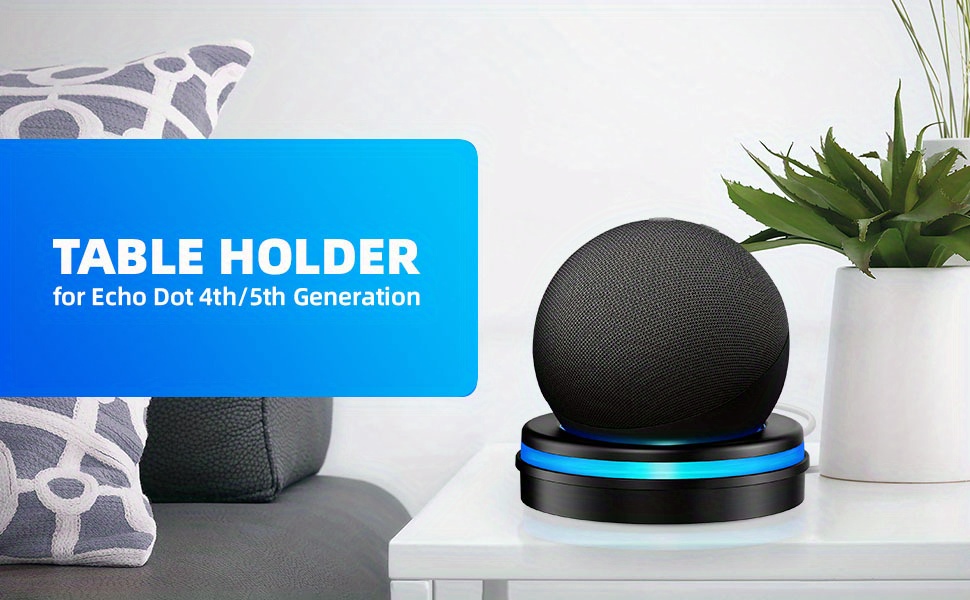  Dot 5th Generation Stand, Echo Dot Table Holder, Light