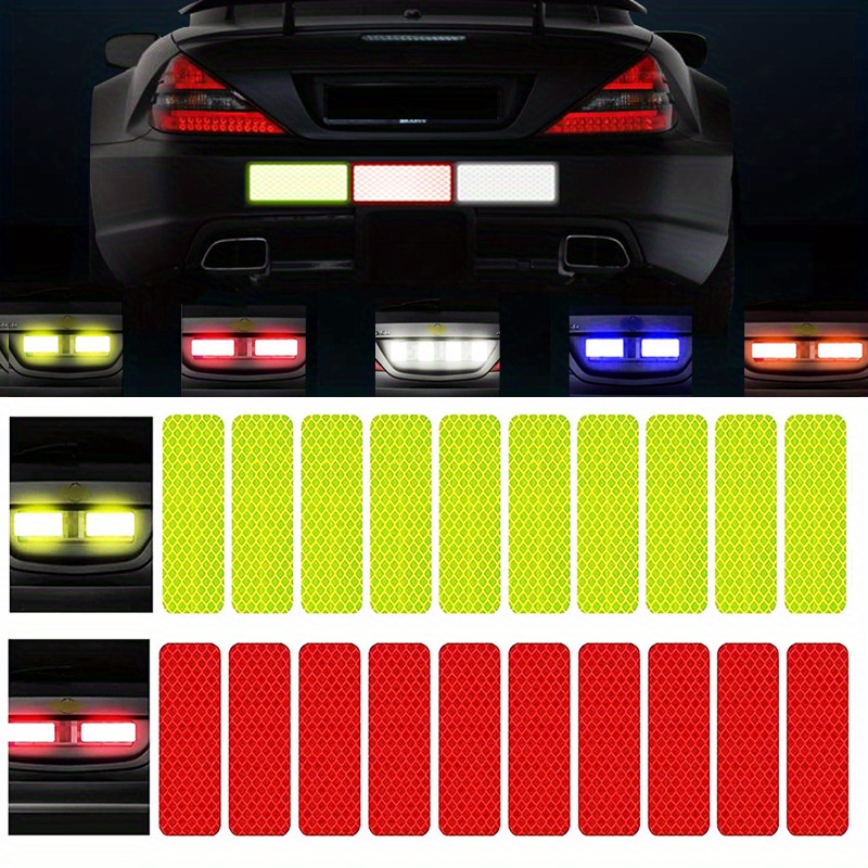 High Visibility Safety Reflective Warning Strip Cars Bikes Temu