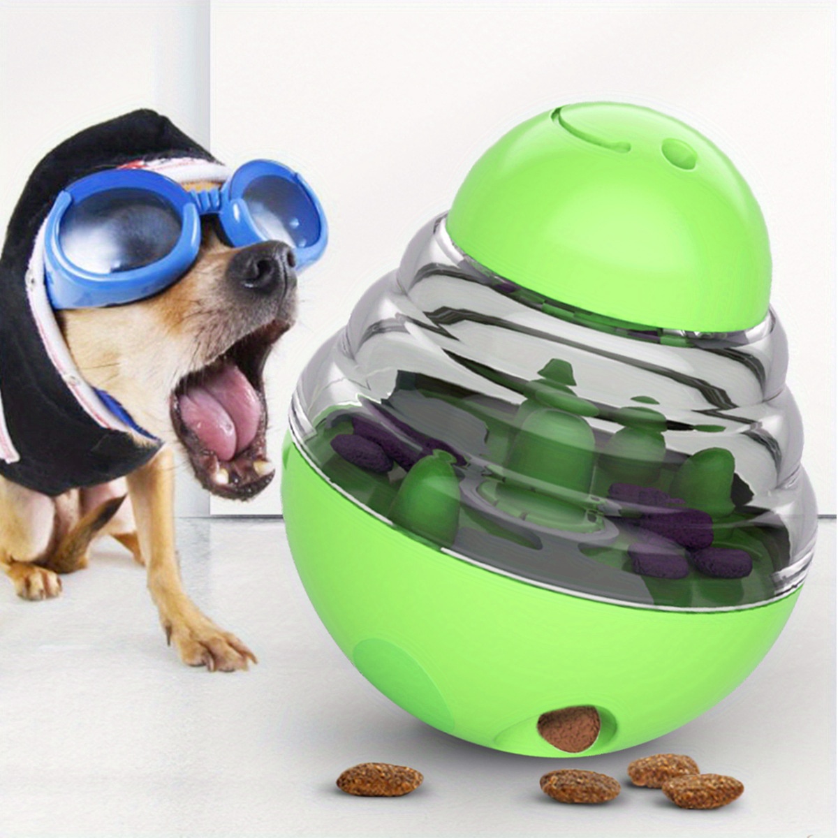 PamperedPups - Anxiety & Boredom Reducing Interactive Slow Feeder Dog Toy Green