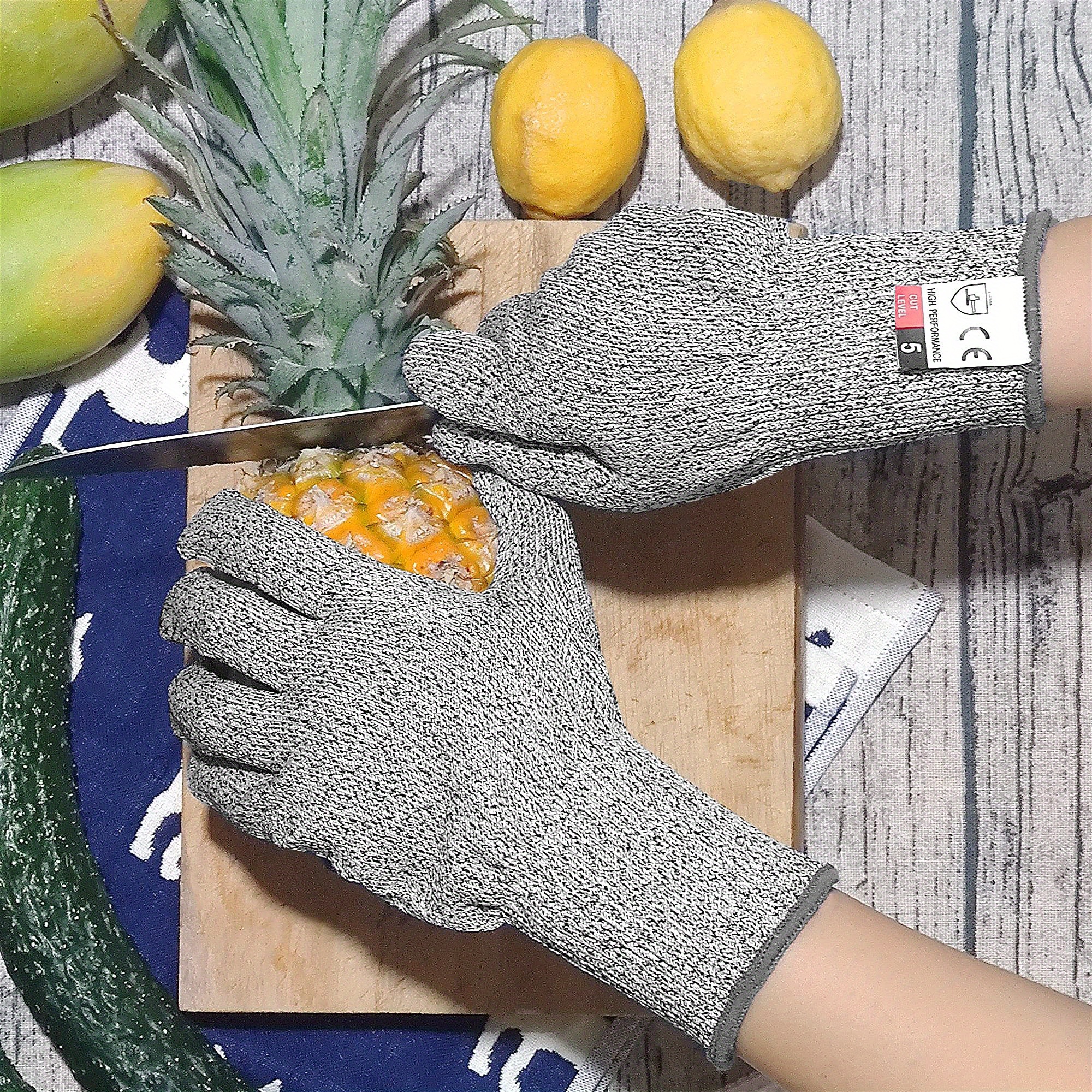 Cut Resistant Gloves Safety Cutting Gloves Food Grade Level - Temu