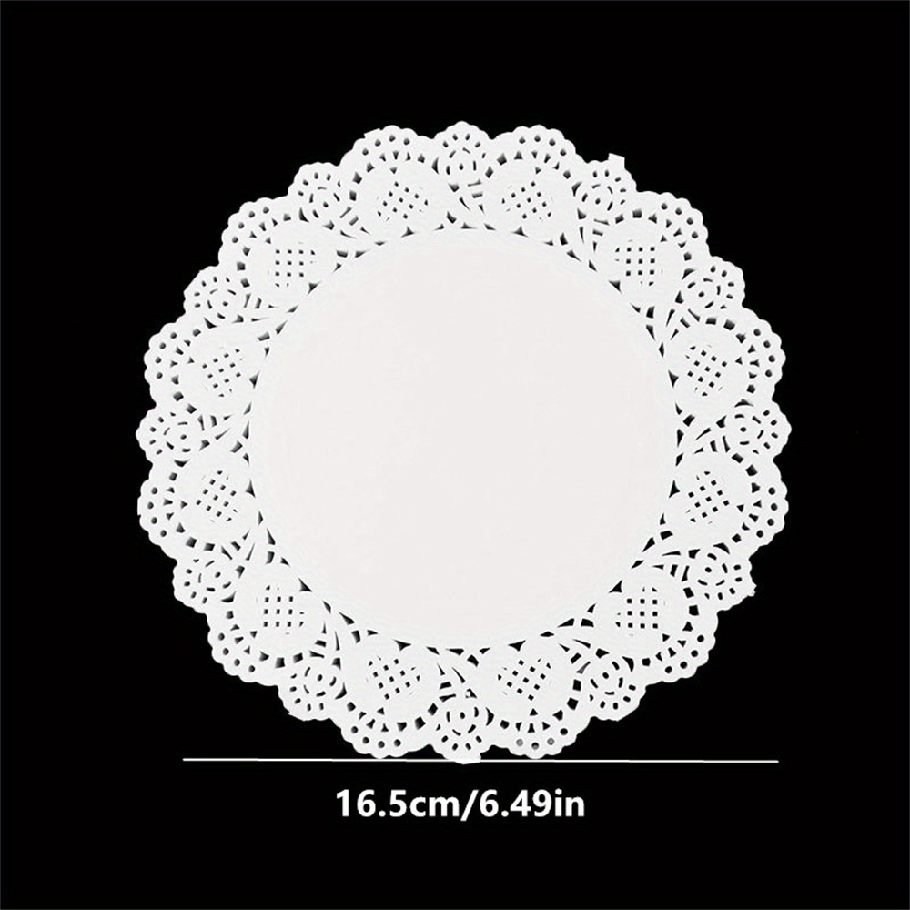 Elegant white lace paper doilies wedding party favors diy temu